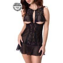 Комбинация Erolanta Margarita, черная, 50-52. Нет в наличии Комбинация Erolanta Margarita, черная, 50-52