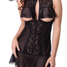 Комбинация Erolanta Margarita, черная, 50-52