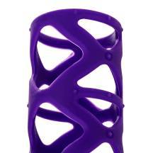 Насадка на член открытая с рельефом и точками Toyfa A-Toys, фиолетовая