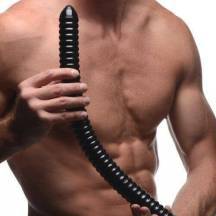 Огромный фаллоимитатор XR Brands Hosed Ribbed 50.8 см, черный