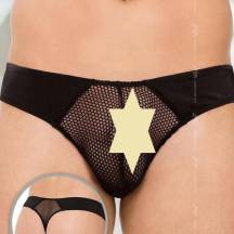 Стринги мужские со вставками из сетки SoftLine Collection, чёрный, M/L