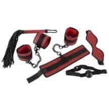 Набор для фиксации ORION 5-piece Bondage Set 5 предметов, красно-черный 