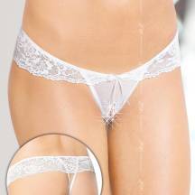 Трусики стринги женские с доступом, белые M/L. Нет в наличии Трусики стринги женские с доступом, белые M/L