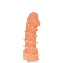 Насадка на член Kokos Cock Sleeve 005 S с подхватом мошонки, телесная
