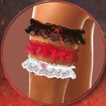 Широкая Кружевная Подвязка Soft Line, белая OS