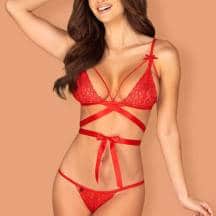 Комплекты Obsessive Lovlea set, Красный, S/M