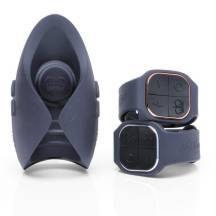 Мастурбатор с осцилляцией и вибрацией с пультом ДУ Hot Octopuss Pulse Duo Lux, темно-синий