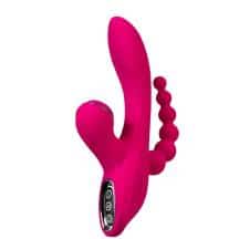 Вибратор-кролик с анальным и вакуумным стимуляторами JOS Tripling, розовый Вибратор-кролик с анальным и вакуумным стимуляторами JOS Tripling, розовый