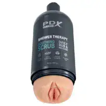 Мастурбатор PipeDream X Plus Shower Therapy Soothing Scrub, черный
