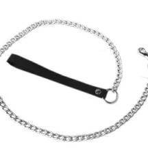 Поводок Подиум, с черной кожаной ручкой. Нет в наличии Поводок Подиум, с черной кожаной ручкой