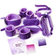 Набор для игр Eromantica BDSM Time 8 предметов, фиолетовый