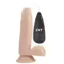 Вибратор CNT Dick Buddies: Buzzing Stud Realistic 17 см, телесный