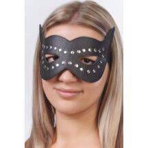 Маска с прорезями для глаз Sitabella из натуральной кожи, черная. Нет в наличии Маска с прорезями для глаз Sitabella из натуральной кожи, черная