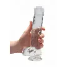 Фаллоимитатор из эластомера Shots Realrock, 25 см, бесцветный