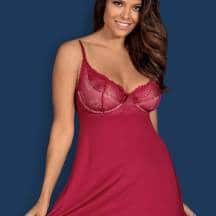 Сорочка Obsessive Rosalyne babydoll, Бордовый, S/M. Нет в наличии Сорочка Obsessive Rosalyne babydoll, Бордовый, S/M