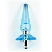 Анальная пробка LoveToys Sassy с вибрацией, голубая. Нет в наличии Анальная пробка LoveToys Sassy с вибрацией, голубая