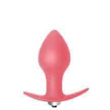 Анальная вибропробка Lola Toys First Time Bulb Anal Plug, розовая