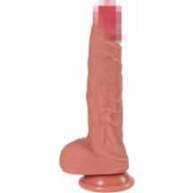 Фаллоимитатор Real Dual Layer с мошонкой на присоске 23 см, телесный. Нет в наличии Фаллоимитатор Real Dual Layer с мошонкой на присоске 23 см, телесный