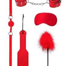 Набор БДСМ Shots Media Ouch! Introductory №4 5 предметов, красный. Нет в наличии Набор БДСМ Shots Media Ouch! Introductory №4 5 предметов, красный