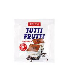 Оральная гель-смазка Bioritm Tutti-Frutti OraLove Тирамису на водной основе, 4 мл