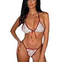 Комплект белья Amor El Nina бюстгальтер и стринги S/M, белый