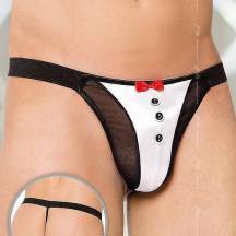 Стринги мужские Джентльмен SoftLine Collection, черно-белый, S/L