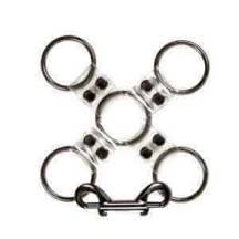 Крестообразное соединение с карабинами Bare Bondage, прозрачное. Нет в наличии Крестообразное соединение с карабинами Bare Bondage, прозрачное