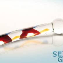 Фаллоимитатор двухсторонний Sexus Glass, прозрачный