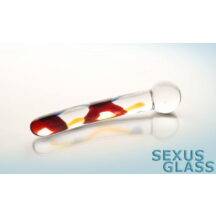 Фаллоимитатор двухсторонний Sexus Glass, прозрачный