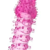 Насадка на член с усиками и ребрами Toyfа, розовая