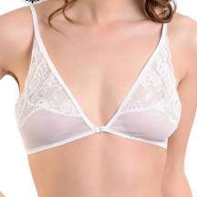 Бралетт с застежкой спереди Erolanta Odette, белый, 50-52