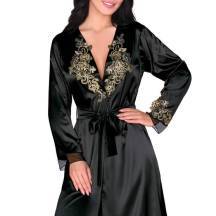 Пеньюар LivCo Corsetti Fashion Natasha szlafrok L/XL, чёрный