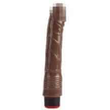 Вибратор CNT Dick Buddies: Buzzing Vibrating Dildo 22.5 см, коричневый