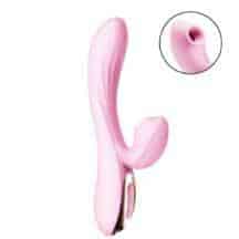 Вибратор-кролик с вакуумным стимулятором Erocome Delphinus, розовый. Нет в наличии Вибратор-кролик с вакуумным стимулятором Erocome Delphinus, розовый