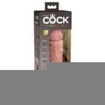 Вибратор KC Elite 8" Vibrating Silicone Dong, телесный