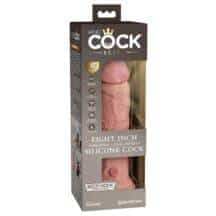 Вибратор PipeDream KC Elite 8" Vibrating Silicone Dong, телесный