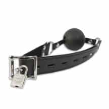 Кляп с замочком Пикантные штучки, черный
