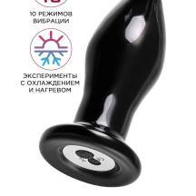 Анальная вибропробка Sexus Glass, чёрная