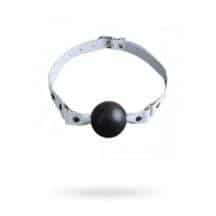 Кляп Sitabella с никелированной пряжкой, белый