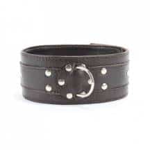Ошейник с кнопками BDSM Арсенал, коричневый. Нет в наличии Ошейник с кнопками BDSM Арсенал, коричневый
