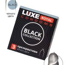 Презервативы Luxe Royal Black Collection, 3 шт
