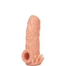 Насадка на член Kokos Nude Sleeve 005 M с подхватом мошонки и открытой головкой, телесная Насадка на член Kokos Nude Sleeve 005 M с подхватом мошонки и открытой головкой, телесная