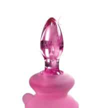 Анальная пробка Pipedream Icicles на съемной присоске, розовая