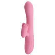 Вибратор-кролик с ротацией Pretty Love Gina, розовый Вибратор-кролик с ротацией Pretty Love Gina, розовый