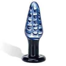 Гламурная пробка Glas Europa с узорами, синяя, до 14 см. Нет в наличии Гламурная пробка Glas Europa с узорами, синяя, до 14 см