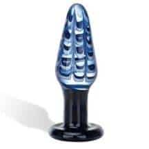 Гламурная пробка Glas Europa с узорами, синяя, до 14 см. Нет в наличии Гламурная пробка Glas Europa с узорами, синяя, до 14 см