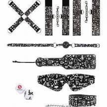 Набор БДСМ Shots Media Ouch! Love Street Art Fashion, черный