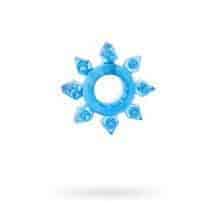 Эрекционное кольцо Toyfa в форме звезды, синее Эрекционное кольцо Toyfa в форме звезды, синее