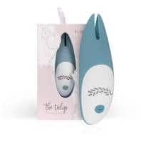 Клиторальный вибратор EDC Bloom The Tulip, серо-голубой Клиторальный вибратор EDC Bloom The Tulip, серо-голубой