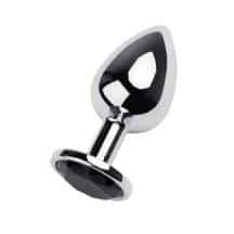 Анальная пробка Metal by Toyfa с кристаллом цвета турмалин, серебристая. Нет в наличии Анальная пробка Metal by Toyfa с кристаллом цвета турмалин, серебристая